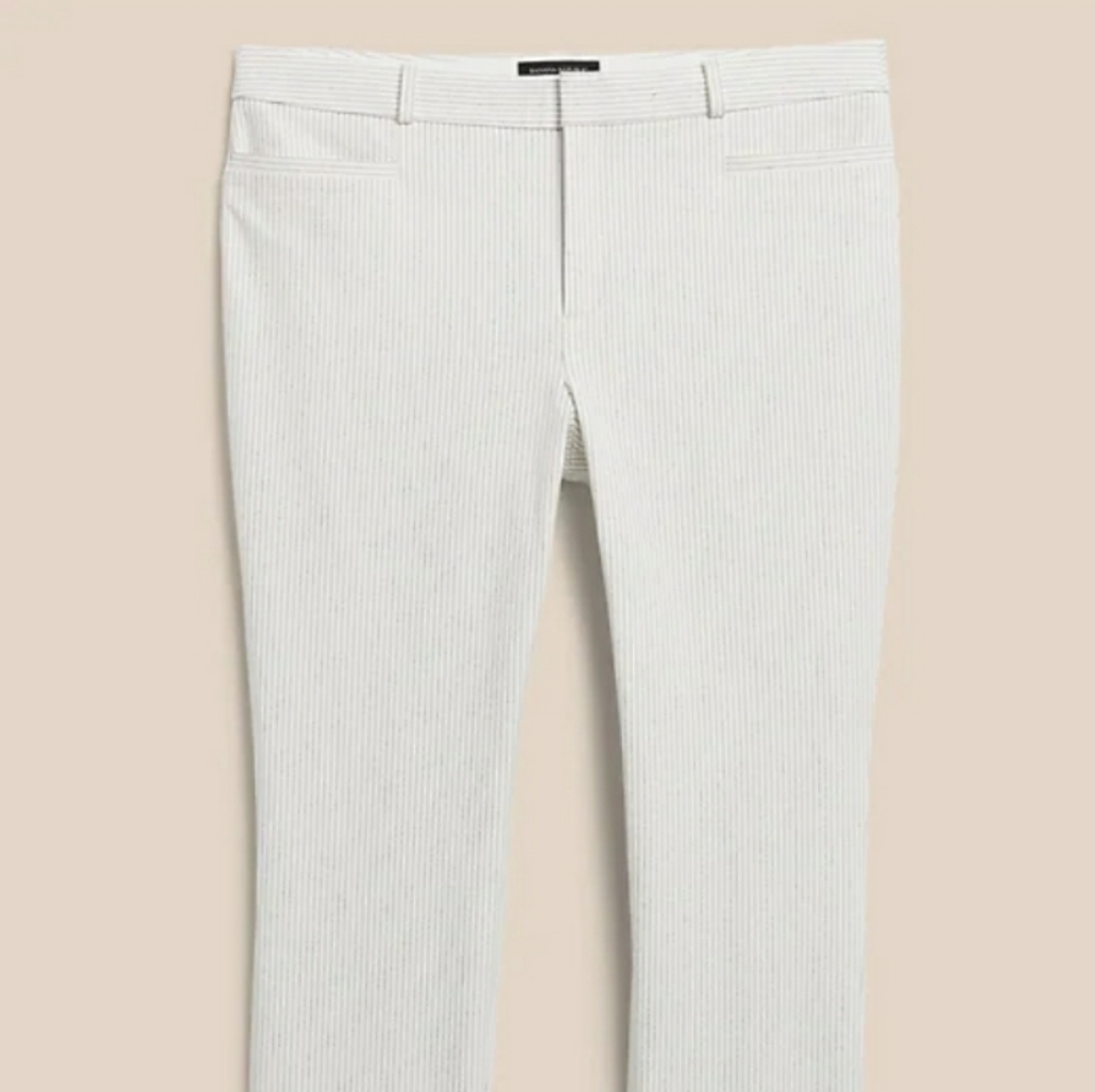 Banana Republic: White slim fit pants